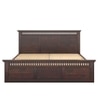 Madhvi Solid Wood King  Size Bed With Box Storage (Walnut Finish)