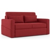 Camden Compact 3 Seater Pull Out Sofa cum Bed In Salsa Red Colour