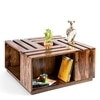 Milan Sheesham Wood Coffee Table In Teak Finish