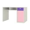 Alana Study Desk with Cabinet Drawer and Shelf in Lavender Purple English Pink Colour