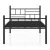 Weaver Metal Single Size Bed In Black Finish