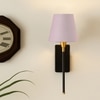 Devansh Metal Electric Wall Light in Black Colour with Grey Shade Count of 1 Light