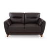 Johanna 2 Seater Leatherette Sole in Choco Brown Colour