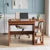 Learnix Engineered Wood Study Table in Walnut Finish