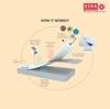 USHA SHRIRAM King Size Elastic Strap Terry Cotton Waterproof Mattress Cover White