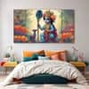 The Castle Decor Bal Gopal Wall Painting Wooden Framed 27x48 Inch (Style 10)