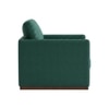 Bobby Boucle Fabric Lounge Chair in Green Colour