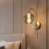Eliante Modern Wall Lights Mild Steel & Glass Material Gold & Smoke Finish