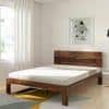 Triplet Solid Wood Queen Size Non Storage Bed In Provincial Teak Finish