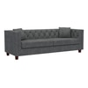 Windsor Premium 3 Seater Fabric Sofa in Smoke Grey Colour