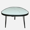 Oval Marble Top Center Table Set Of 2