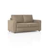 Apollo High Back 2 Seater  Fabric Sofa In Biscuit Velvet Colour