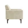 Clark PU Leather Armchair in Beige
