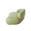 Luxelounge Wood 3 Seater With Upholstery Non Storage Sofa In Green Colour