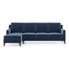 Abbey Sectional Sofa (Colour : Lapis Blue, Cushion : Soft, Seater : Left Aligned 3 Seater + Left Aligned Chaise)
