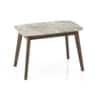 Lunar Grey Mirage Stone 4 Seater Dining Table In Grey Mirage Finish