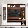 Casper Tv Unit Walnut And Frosty White 55 Inches Tv