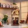 Ireka Home Rustic Grid Storage Basket with Metal Frame