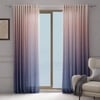 Stoa Paris Sheer Ombre Printed Door Curtain, Aesthetic Curtain with  Light Filtering Balcony,  Set of 1 Parda, Sunset Kiss - Purple
