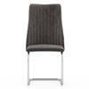Ingrid Fabric Dining Chair Set Of 2 In Grey Colour