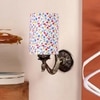Devansh Metal Electric Wall Light in Antique Gold Colour with Multi Shade Count of 1 Light