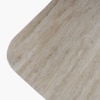 Sculpt Edge Solid Wood Coffee Table in Brown Colour