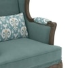 Serai Lounge Chair in Mint Ikat Colour