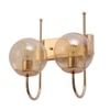 Eliante Modern Wall Lights Mild Steel & Glass Material Gold & Champaign Finish