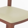 Dane Solid Wood Dining Table 6 Seater with 6 Clarke Solid Wood Dining Chairs (Finish: Honey, Colour: Cream Leatherette)