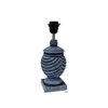 Wings Stone Grey Beige Wooden Table Lamp in Grey