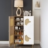 Exotica Shoe Cabinet for 24 Pairs – Large Capacity Wooden Shoe Storage Cabinet