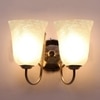Devansh Steel Electric Wall Light in Steel Colour with White Shade Count of 2 Lights