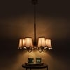 Devansh Dual Gold Metal  Wallmounted Lamp With Cotton Gold Metal  Shade