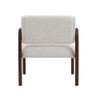 Citrus Boucle Fabric Arm Chair in White