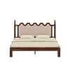 Tavora Solid Wood Queen Size Non Storage Storage Bed In Provincial Teak Finish