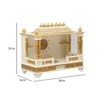 D'Dass White Sheesham and Mdf Wooden Temple For Pooja In Home and Office