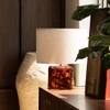 Ember Handicrafted Table Lamp in Splattered glass and Natural Colour