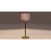 Blue Jute with Metal Gold Table Lamp