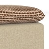 Camille Pouffee in Clay Knit and Almond Beige Colour