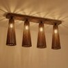 Bole Brown Solid Wood Ceiling Light