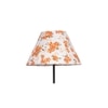 Basil Multicolour Fabric Floor Lamp with Black Iron Base
