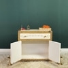 D'Dass Big Multi Color Sheesham and Mdf Wooden Temple For Pooja With Cabinet