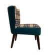 Tiara Block Green Accent Chair