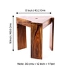 Avina Sheesham Wood Set of 2 End Tables / Tea Tables in Teak Finish