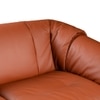 Zenith 3 Seater Leather Sole in Warm Brown Colour