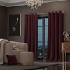 Stoa Paris Velvet Curtains for Door, Premium Dim-Out Curtain for Pack of 2, Date Night - Vintage Rose