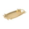 Leaf Aluminium Tray In Gold Colour