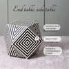 Wood Side Table in Multicolor Colour