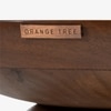 Lusso Solid Wood Side Table in Brown Colour