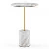 Ciro Toronto Side Table in Gold Finish